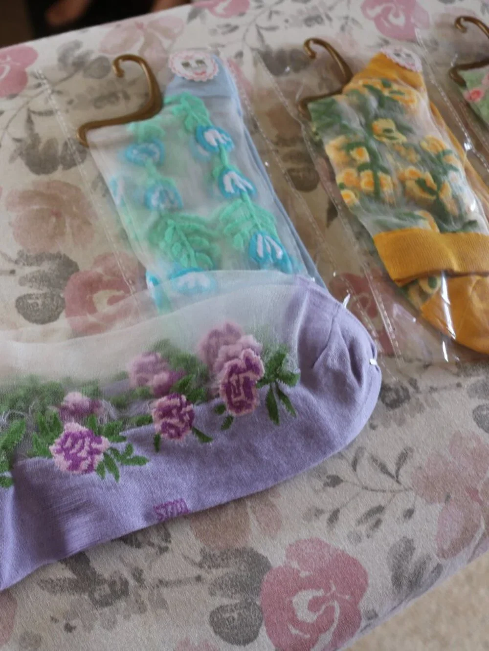 NWT Pretty sheer ladies dress socks.